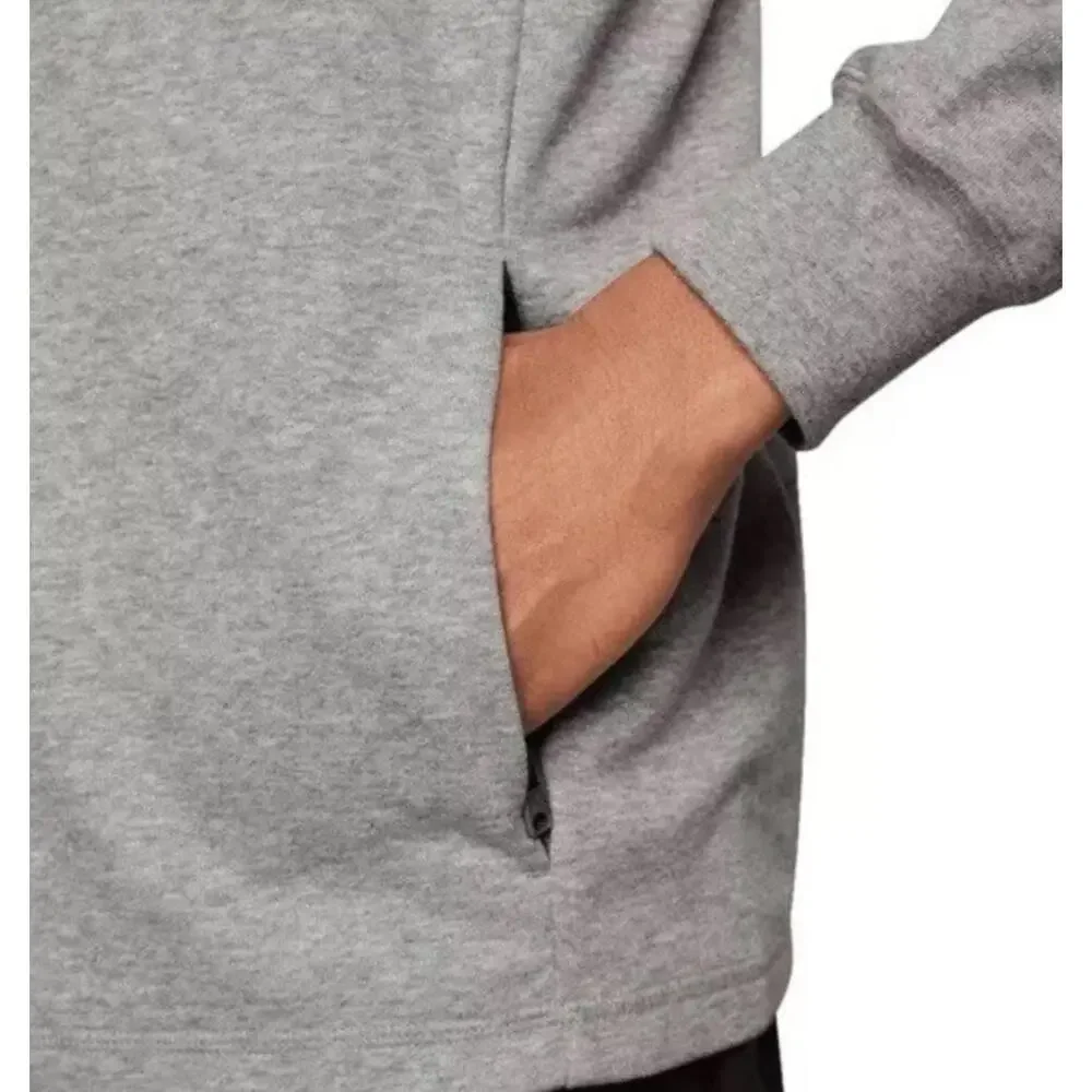 $72 Nike Air Jordan Men’s Dri-FIT Sport Fleece Hoodie Size Medium Gray FQ6808